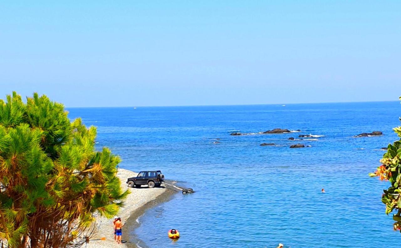 Astrofegia Beachfront Villa Помос Екстериор снимка